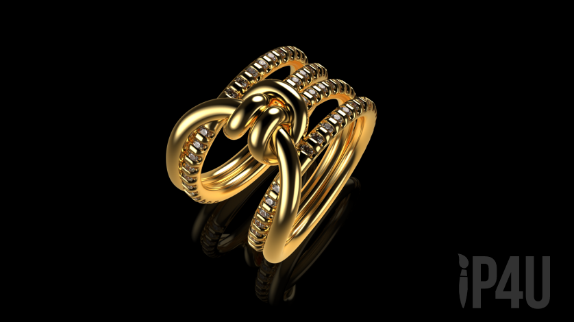 A massive ring with a knot image 3