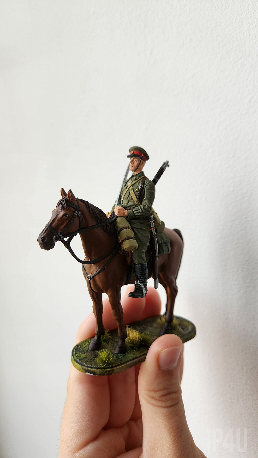 Красноармеец-кавалерист, 1939–1943 гг., олово image 2
