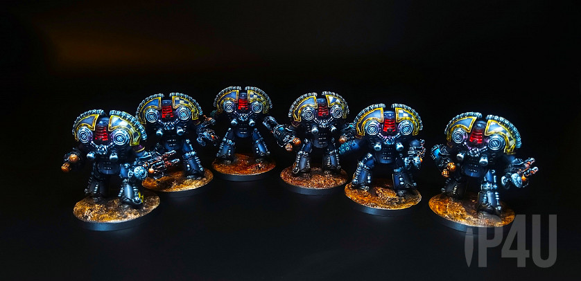 Warhammer 30k. The Horus Heresy. Saturnine Terminator Squad. The XIII Legion, the Ultramarines. image 8