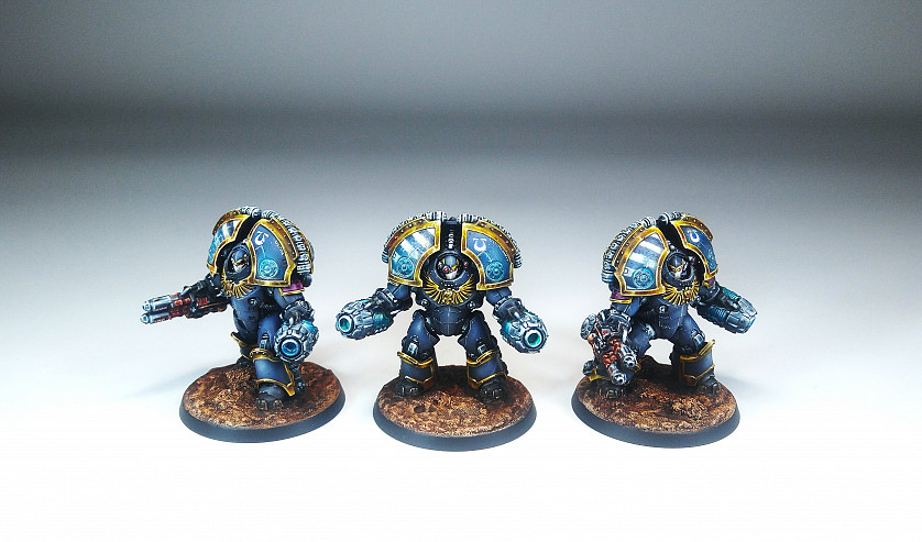 Warhammer 30k. The Horus Heresy. Saturnine Terminator Squad. The XIII Legion, the Ultramarines. image 5