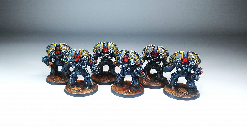 Warhammer 30k. The Horus Heresy. Saturnine Terminator Squad. The XIII Legion, the Ultramarines. image 2