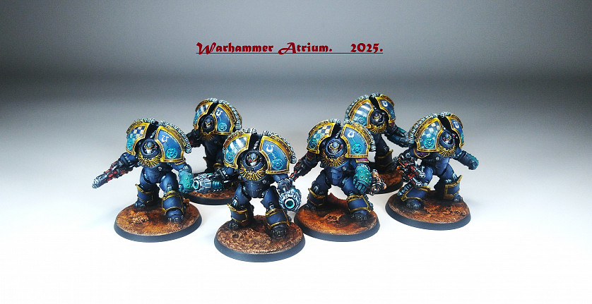 Warhammer 30k. The Horus Heresy. Saturnine Terminator Squad. The XIII Legion, the Ultramarines. image 1