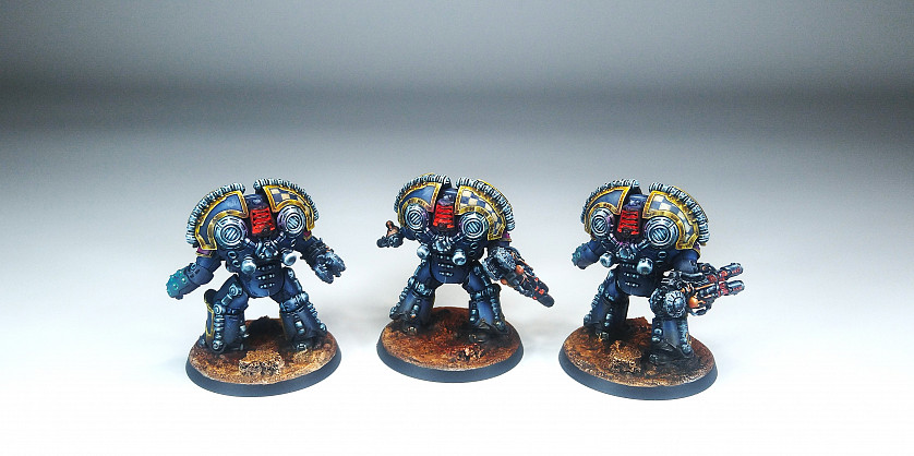 Warhammer 30k. The Horus Heresy. Saturnine Terminator Squad. The XIII Legion, the Ultramarines. image 4