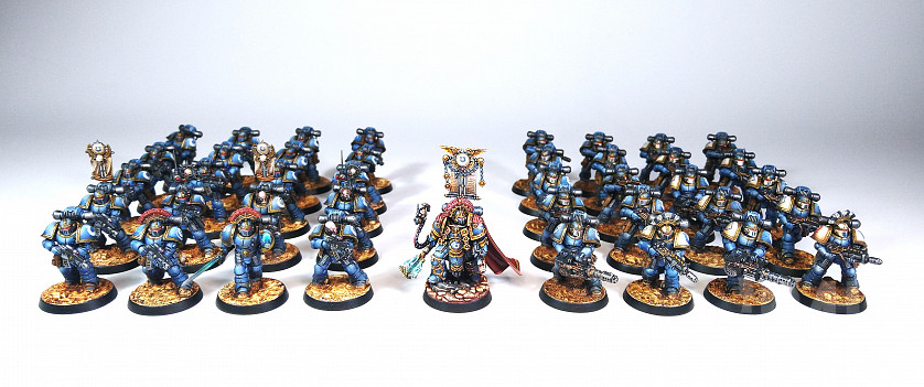 Warhammer: The Horus Heresy. Saturnine. Legionaries in MKII power armour image 7