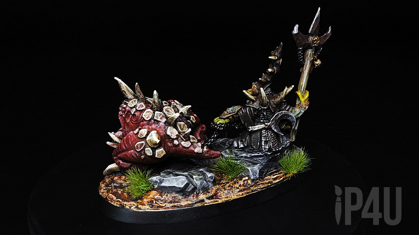 Warhammer Age of Sigmar Gloomspite Gitz. Loonboss with Giant Cave Squig. Skarsnik and Gobbla. image 3