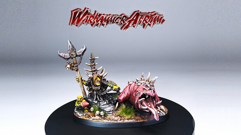 Warhammer Age of Sigmar Gloomspite Gitz. Loonboss with Giant Cave Squig. Skarsnik and Gobbla. image 8