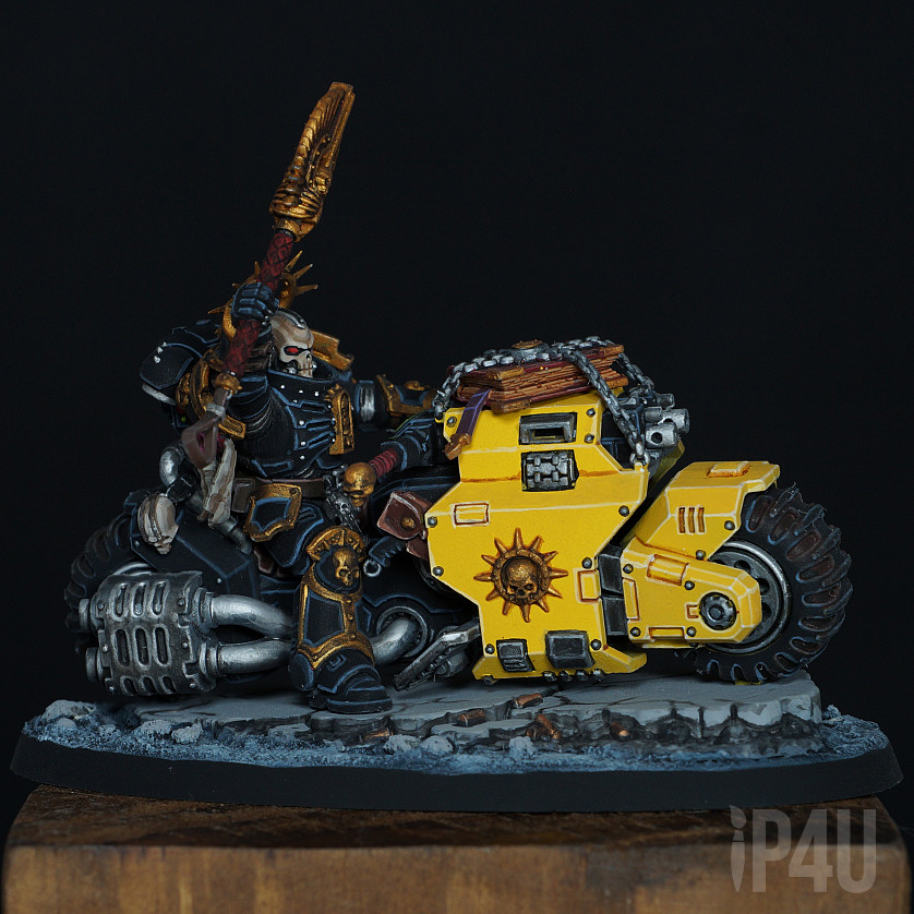 Space Marines Primaris Chaplain on Bike image 1