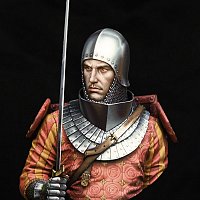 European knight early XIVc. 1/10 от Young Miniatures, боксарт