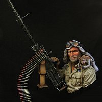 WWII SAS Jeep Gunner от Young miniatures, боксарт