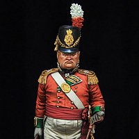 British Infantry Officer 1810, 75mm от Castle Miniatures, боксарт