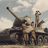 Т-34/85 Руди на платформе